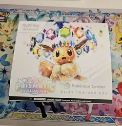 Pokemon Center TCG Elite Trainer Box EMPTY ETB Prismatic Evolutions + Extras - Image 1