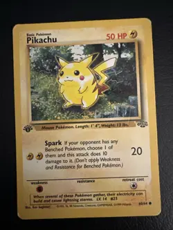 Pokemon - Pikachu - 60/64 - Jungle - 1st Edition - Vintage 1999 - WotC - Image 1