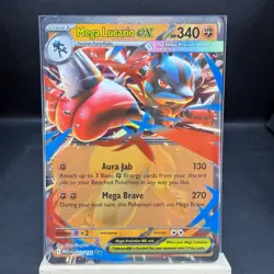 Mega Lucario ex (Double Rare) 077/132 - Mega Evolution Pokemon - NM/M Ships Now - Image 1