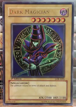 Dark Magician LOB-A005 The Legend of Blue Eyes White Dragon 1st Edition - Image 1