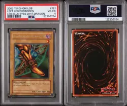 PSA 4 2002 Left Leg Of The Forbidden One LOB-121 Legend Of Blue Eyes Wht.Dragon - Image 3