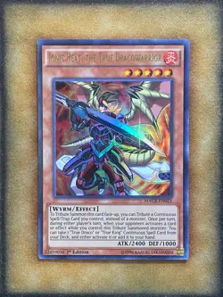 Yugioh Ignis Heat, the True Dracowarrior MACR-EN021 Ultra Rare 1st Ed NM - Image 1