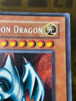 Yugioh! Blue Eyes Toon Dragon Secret Rare MRL-000 1st Edition NM VINTAGE - Image 3