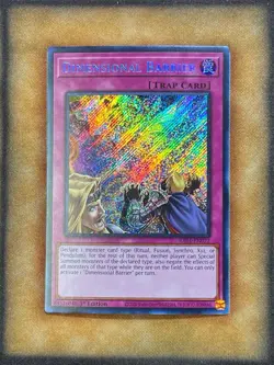 Yugioh Dimensional Barrier RA01-EN072 Secret Rare 1st Ed NM - Image 1