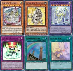 Yugioh Crystal Beast Tournament Deck -Rainbow Dragon Crystal Bond Rainbow Bridge - Image 1