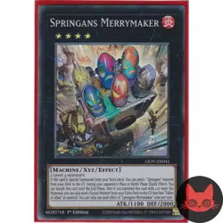 Yugioh Springans Merrymaker LIOV-EN041 Super Rare 1st Edition NM - Image 1
