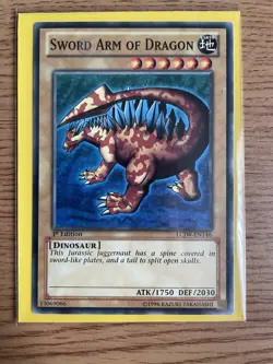 Yu-gi-oh Sword Arm Of Dragon LCJW-EN146 1st Edition NM Card - Image 1