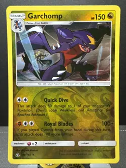 Garchomp 99/156 Reverse Holo Rare Ultra Prism Pokemon Card - Image 2