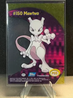 Pokemon Card Mewtwo #150 PC5 Topps TV Animation Edition EX - Image 2
