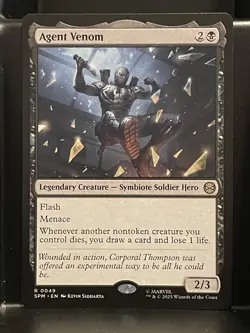 Agent Venom #49 NM/M MTG Spiderman Magic Card Black Rare - Image 1