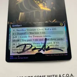 Treasure Chest Card Signed By Dan Scott MTG Artist Proof - Image 3