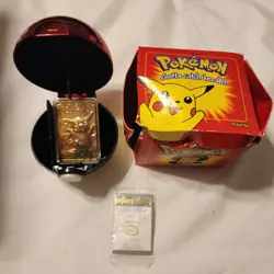 Pokemon Special Edition Pikachu (Burger King 1999) 23 karat Gold-Plated Card #25 - Image 1