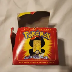 Pokemon Special Edition Pikachu (Burger King 1999) 23 karat Gold-Plated Card #25 - Image 3