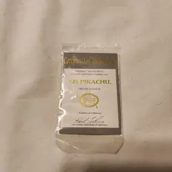 Pokemon Special Edition Pikachu (Burger King 1999) 23 karat Gold-Plated Card #25 - Image 5