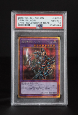 PSA10 Yu-gi-oh! Dark Paladin GP16-JP007 Gold Secret Rare JPN Card Game Konami - Image 1