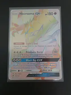 Necrozma GX 153/147 Secret Rainbow Rare Burning Shadows Pokemon Trading Card - Image 1