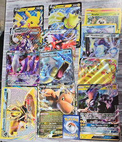 Jumbo Pokemon Card Lot Of 14 - Pikachu, Urshifu, Gen 7 Starters, Gyarados & More - Image 1