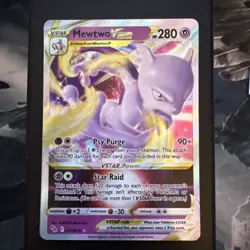 Pokemon TCG Mewtwo VSTAR Holo Ultra Rare Card 031/078 Near Mint Condition - Image 1