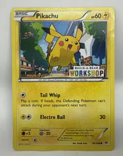 Pikachu Build A Bear Promo 20/108 Pokemon Card - Image 2