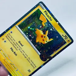 Pokemon Trick or Trade 2024 Pikachu Cosmos Holo Rare Card - Image 3