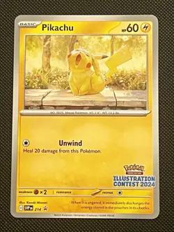 Pikachu - 214 (Illustration Contest 2024) 214 Sv: Scarlet & Violet Promo Cards - Image 1