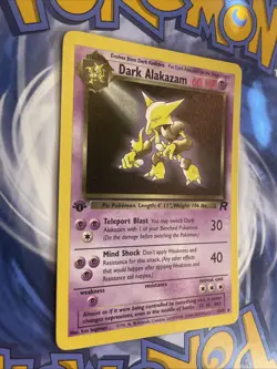 Dark Alakazam 18/82 Non-Holo Rare 1st Edition Team Rocket Pokemon Card NM - Image 2