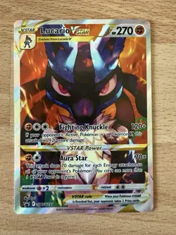 Pokemon Card Lucario VSTAR SWSH291 Crown Zenith Promo Card - Image 1