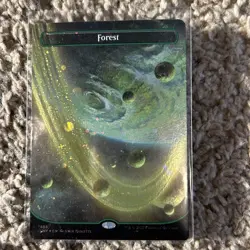 Magic The Gathering UnFinity Galaxy Foil Planetary Lands (5x) One Of Each Color - Image 2