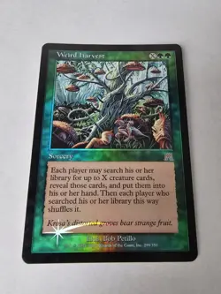 1x Foil Weird Harvest Onslaught Expansion NM Condition MTG Magic the Gathering - Image 1