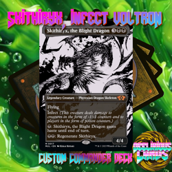 Magic: The Gathering Infect Voltron Custom Commander Deck Skithiryx - Image 1