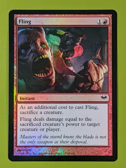 Fling x4 Dark Ascension 4x Playset Magic the Gathering MTG - Image 1