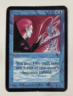 Lifetap Alpha MP Moderate Play MTG Magic The Gathering - Image 1