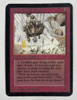 Goblin Balloon Brigade Alpha MP Moderate Play MTG Magic The Gathering B - Image 1
