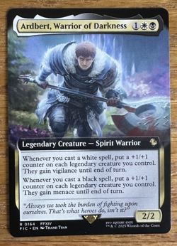 MTG Final Fantasy Commander, Ardbert, Warrior of Darkness - Borderless - Image 1