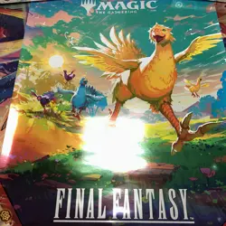MTG Final Fantasy Magic The Gathering Chocobo 18 x 24 FOIL Promo Poster - Image 1