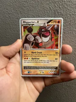 Pokemon TCG Rhyperior LV.X DP29 Diamond & Pearl Black Star Promo MP - Image 1