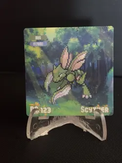 Pokemon Eif origin Gameboy Lenticular Scuther/ Scizor #EE - Image 1
