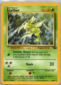 Pokemon TCG Scyther 26 Jungle D - Image 1