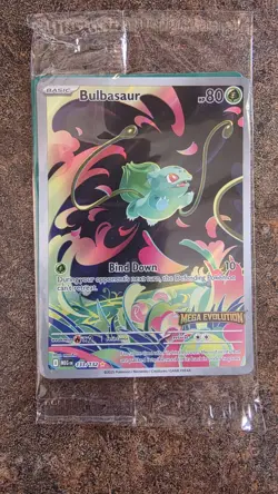 Pokemon Bulbasaur 133/132 Pokemon TCG Mega Evolution Stamped Promo SEALED - Image 1