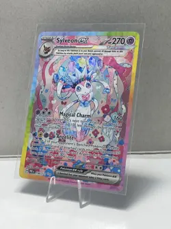 💎 Sylveon ex SIR 156/131 Sv: Prismatic Evolutions 🚀 Pokemon TCG Holo 💎 NM+ - Image 3