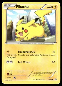 Pokemon TCG Pikachu 2012 Next Destinies Common Regular - Image 1