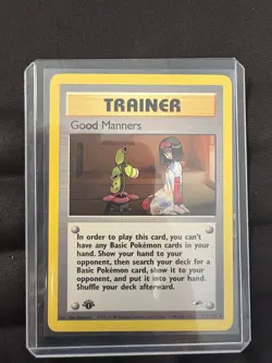 Pokemon TCG - Good Manners 111/132 Gym Heroes 1st Edition - LP Vintage Rare - Image 1