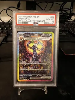 2025 Pokemon: SV Prismatic Evolutions SIR Umbreon ex - 161/131 - PSA 10 GEM MT - Image 1