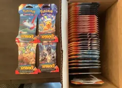 Pokemon TCG Surging Sparks Sleeved Booster Packs x36 includes 9 of each art - Image 1