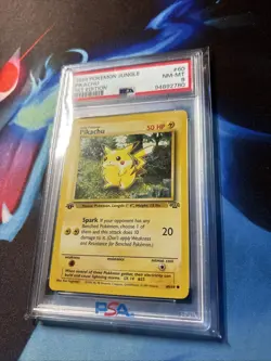 1999 Pokemon Jungle Pikachu 1st Edition 60/64 PSA 8 NM-MT - Image 3