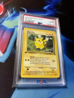 1999 Pokemon Jungle Pikachu 1st Edition 60/64 PSA 8 NM-MT - Image 4