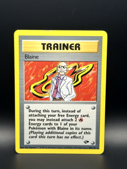 Blaine Trainer 100/132 - Gym Challenge Regular - TCG Pokemon - LP - Image 1