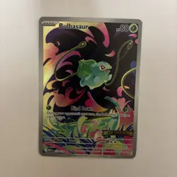 Bulbasaur 133/132 Full Art - Pokemon Mega Evolutions - STAMPED PROMO - Image 1