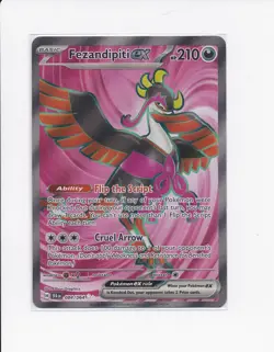 2024 Pokemon Scarlet Violet Shrouded Fable Fezandipiti ex 084/064 Full Art - Image 1