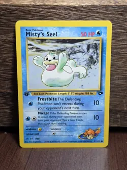 Pokemon TCG - MISTY'S SEEL - 1ST EDITION - 91/132 - GYM CHALLENGE (2000) - NM - Image 1